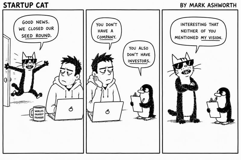Friday — Startup Katt comic